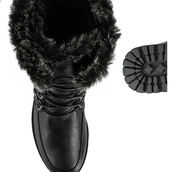 VEGAN Aquatherm by Santana Canada Women's Faux Fur Lined& Faux Leather Boots - Picture 5 of 12